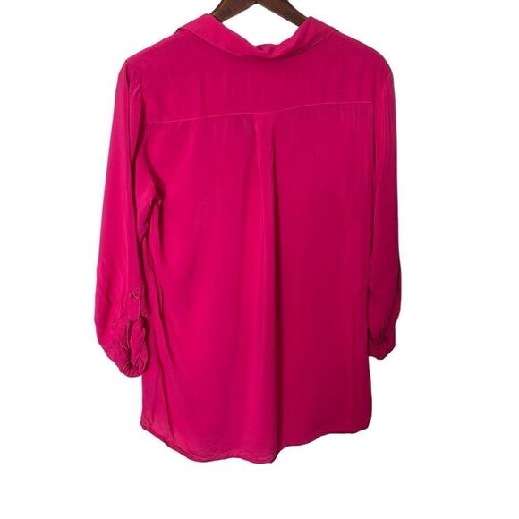 Dalia Collection Flowey Collared Top - Picture 8 of 8